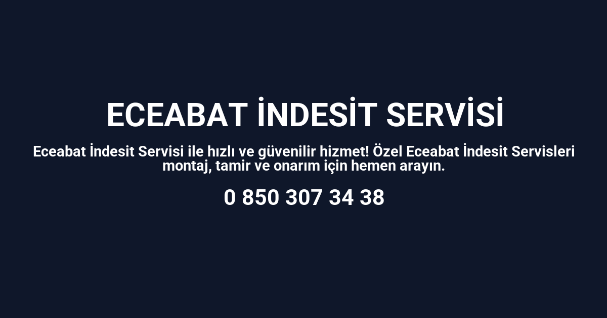 Eceabat İndesit Servisi